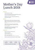 Mother's Day Menu