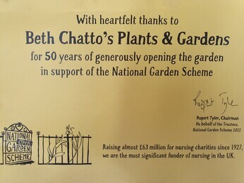 Celebrating 50 years of opening the garden in support of the National Garden Scheme