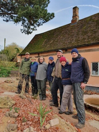 Garden connections planting at Benton End Garden connections planting at Benton End