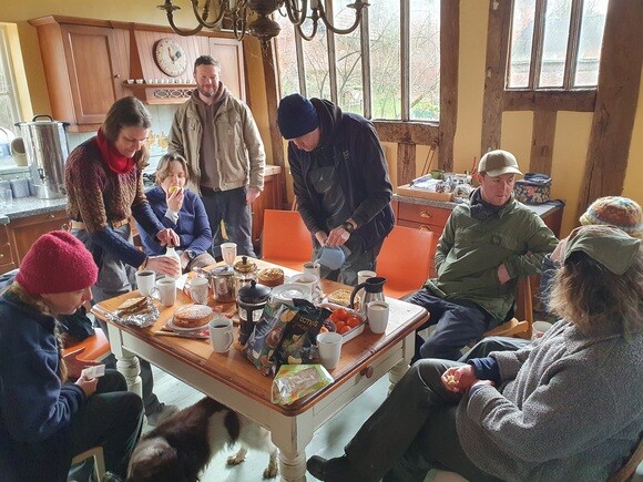 Garden connections planting at Benton End Garden connections planting at Benton End