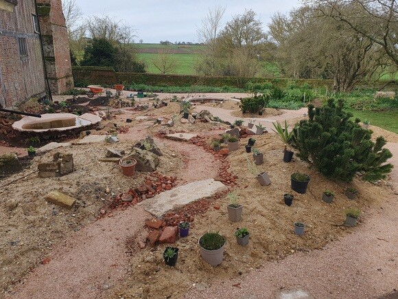 Garden connections planting at Benton End Garden connections planting at Benton End