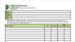 Order Form