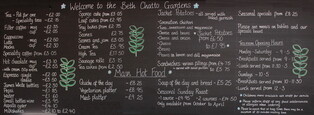 Tearoom Menu