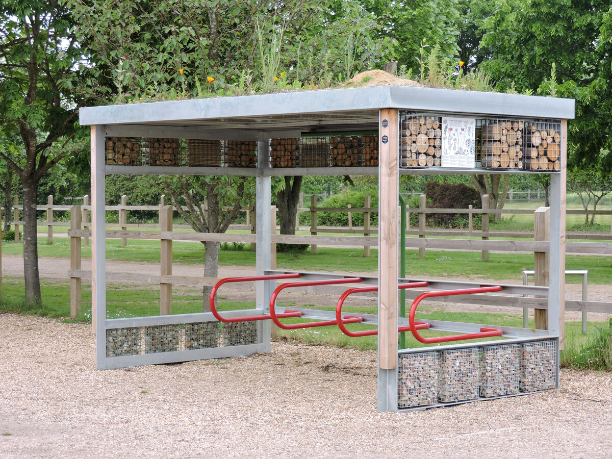Our Green Roof Bike Shelter 
